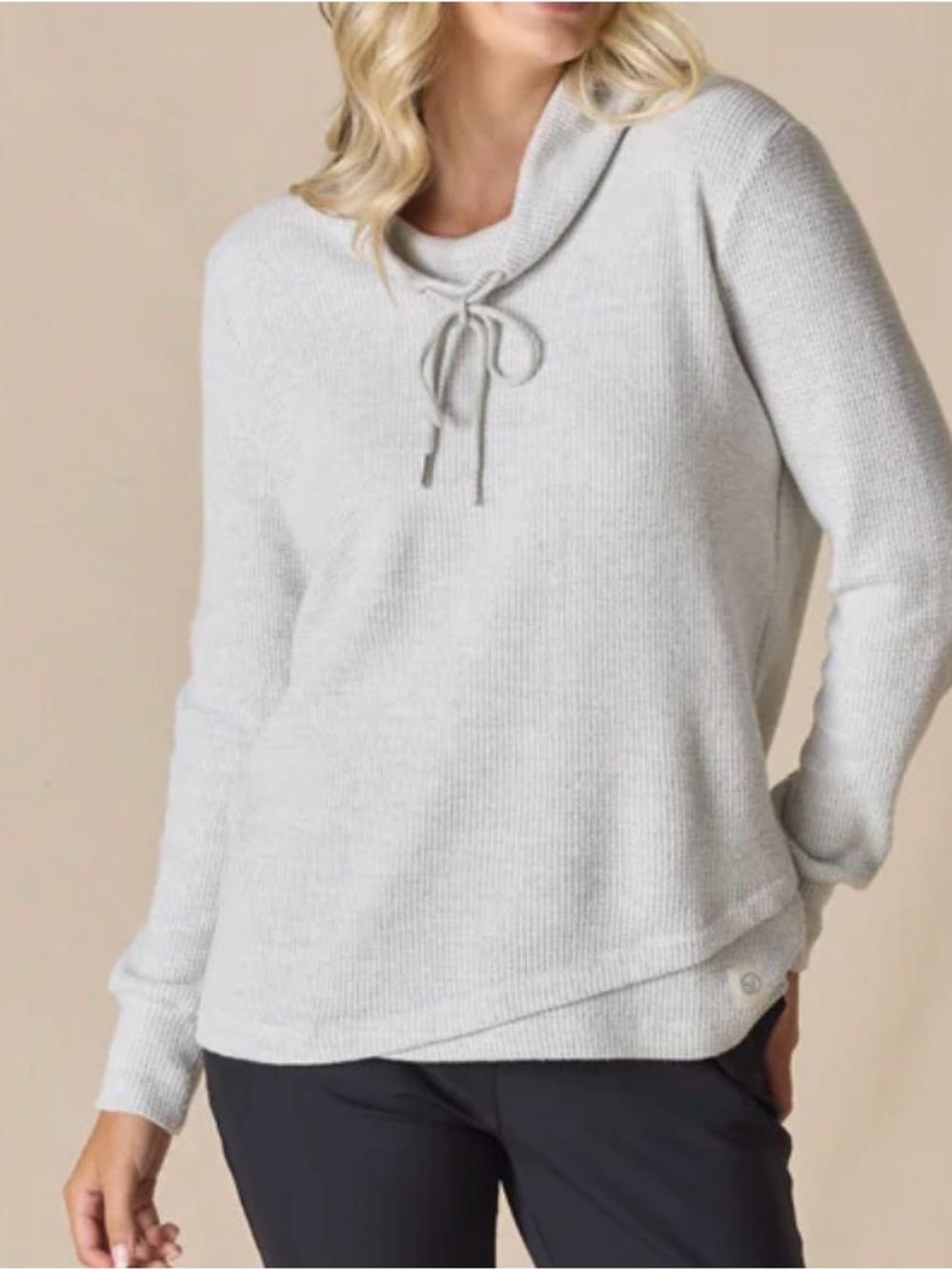 Misty Top New Heather Waffle Knit Pullover Sweater - Straight Down 🧡🔥